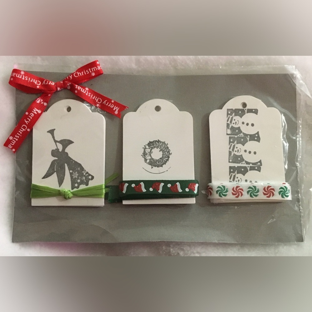 Snowman and Angel Gift Tags Set